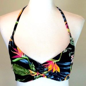 Floral Print Bikini Top